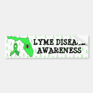 Lyme Disease in Florida Awareness Bumper Sticker