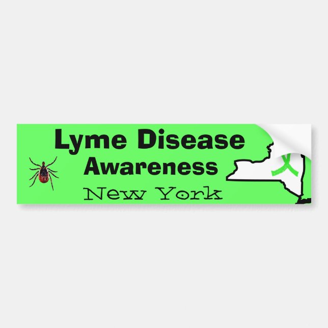 Lyme Disease in New York Bumper Sticker (Front)