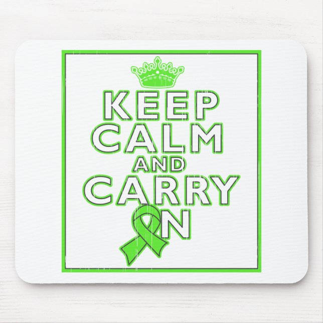 Lyme Disease Keep Calm and Carry ON Mouse Mat (Front)