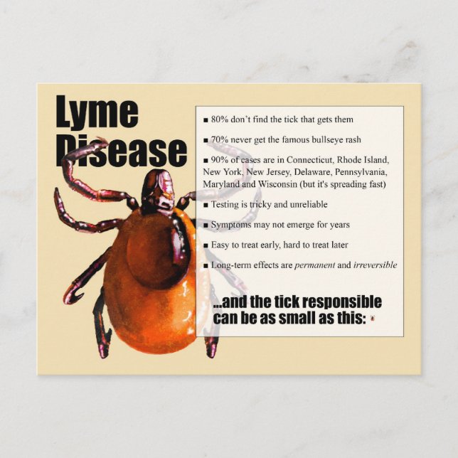 Lyme Disease postcard (Front)