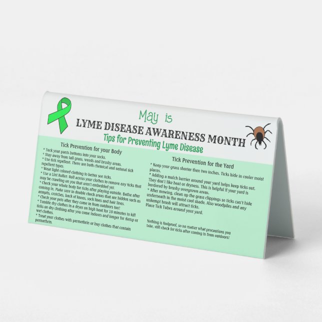 Lyme Disease Prevention Educational (Front)
