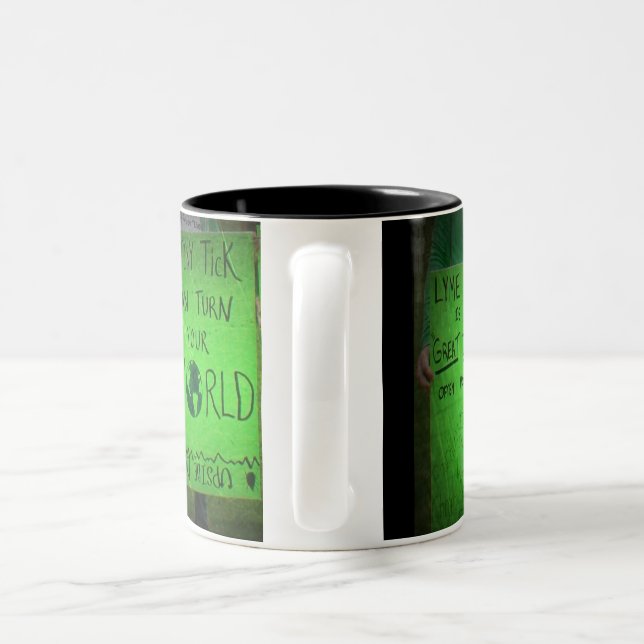 Lyme Disease Protest Signs Mugs (Handle)