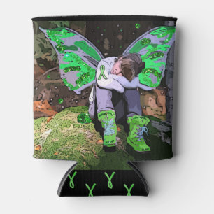 Lyme Disease Warrior Angel or Fairy Can Cooler