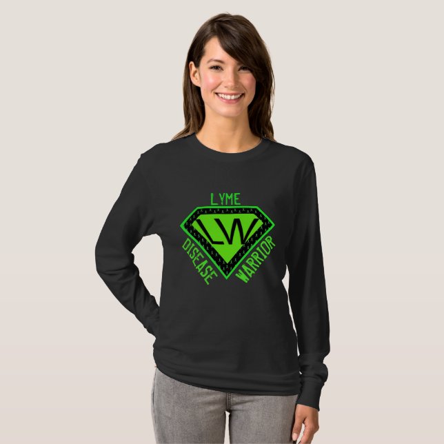 Lyme Disease Warrior Superhero Shirt (Front Full)