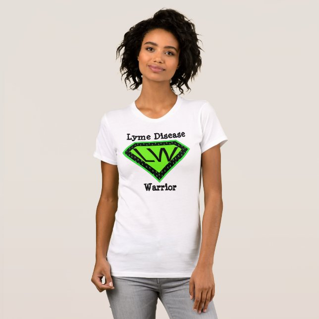 Lyme Disease Warrior Superhero Shirt (Front Full)