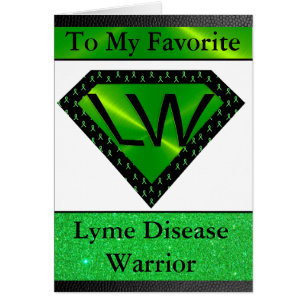 Lyme Disease Warrior Superhero Support Card