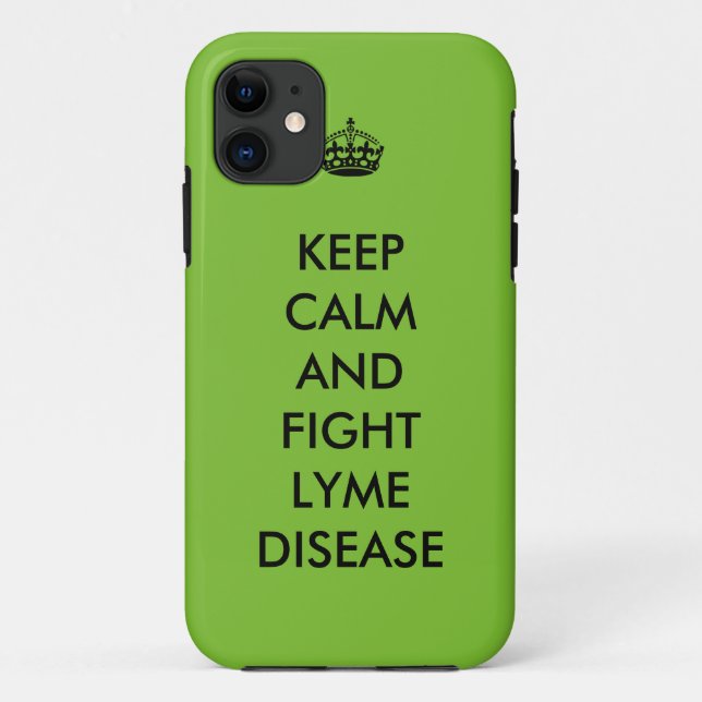 Lyme Keep Calm Phone Case (Back)