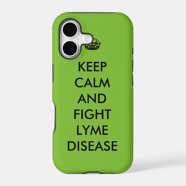 Lyme Keep Calm Phone Case (Back)
