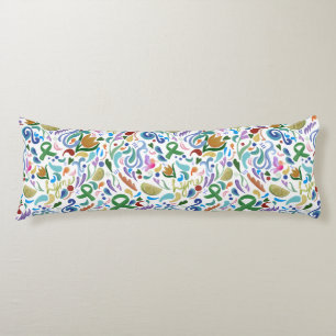 Lyme Lime Heart Body Pillow Awareness Green Ribbon