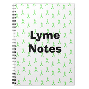 Lyme Notes Lyme Disease Awareness Ribbons Notebook