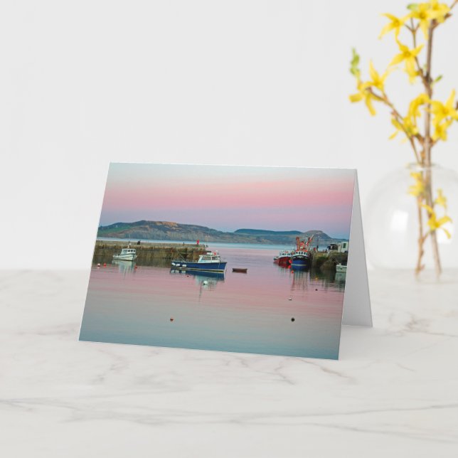 Lyme Regis Card (Yellow Flower)