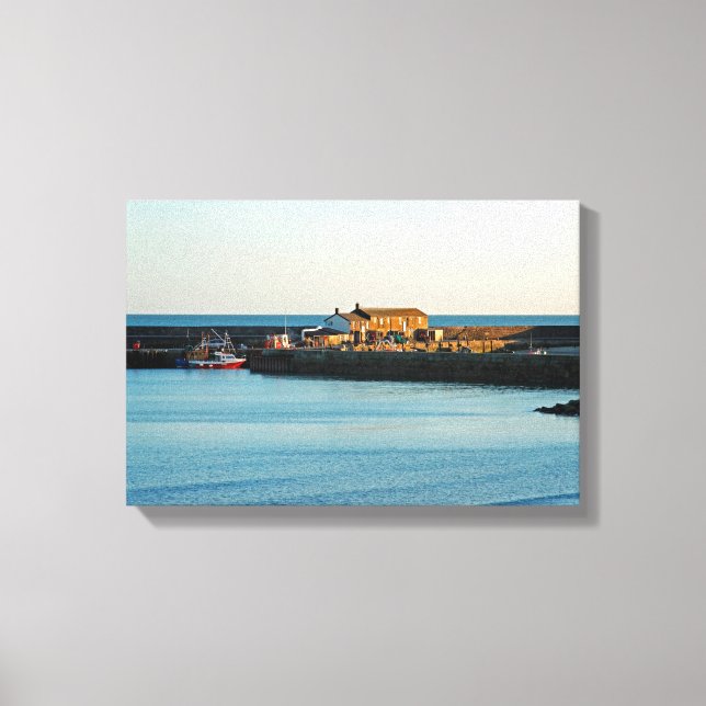 Lyme Regis Cobb Canvas Print (Front)