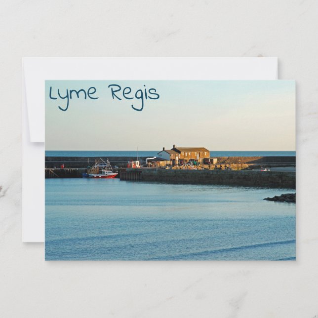 Lyme Regis Cobb card (Front)