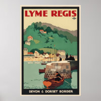 Lyme Regis Devon Dorset Border England Great