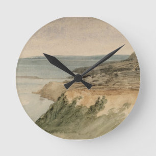 Lyme Regis, Dorset, c.1797 (w/c over pencil on tex Round Clock
