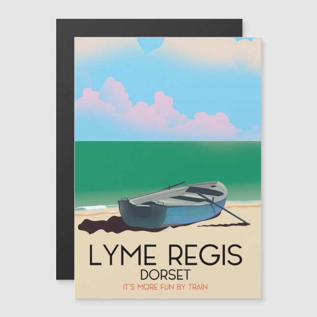 Lyme Regis, dorset Vintage travel poster. (Front/Back)