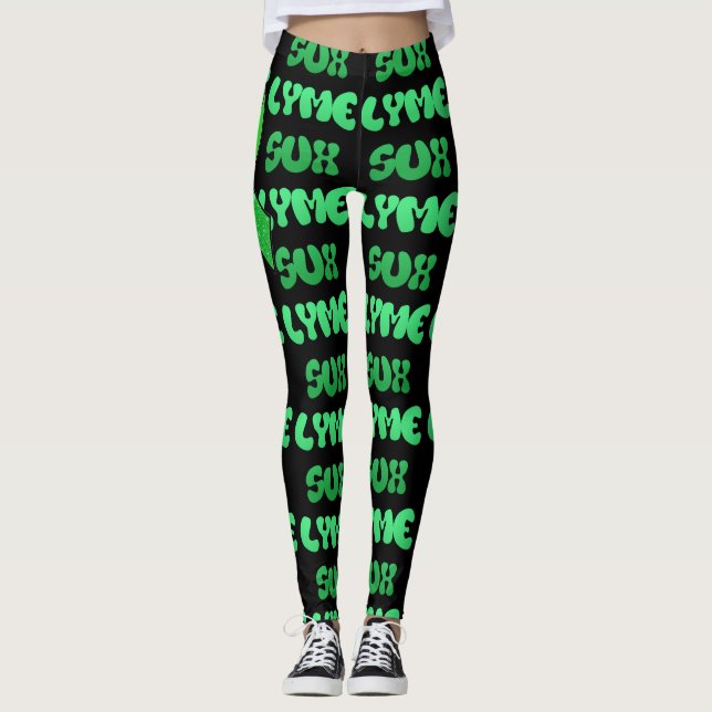 Lyme Sux Leggins Leggings (Front)