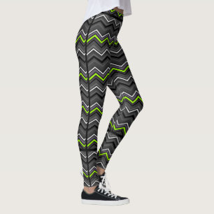 Lyme Zig Zag with Black Striping...Lyme Leggings