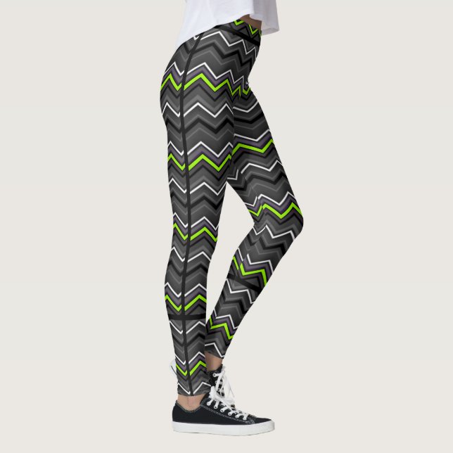 Lyme Zig Zag with Black Striping...Lyme Leggings (Right)
