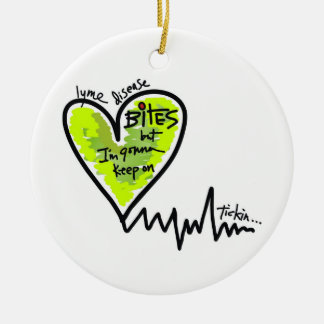 LymeAngels /  Lyme Bites! Ceramic Tree Decoration