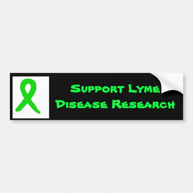 Lyme's disease research and awareness bumper sticker (Front)