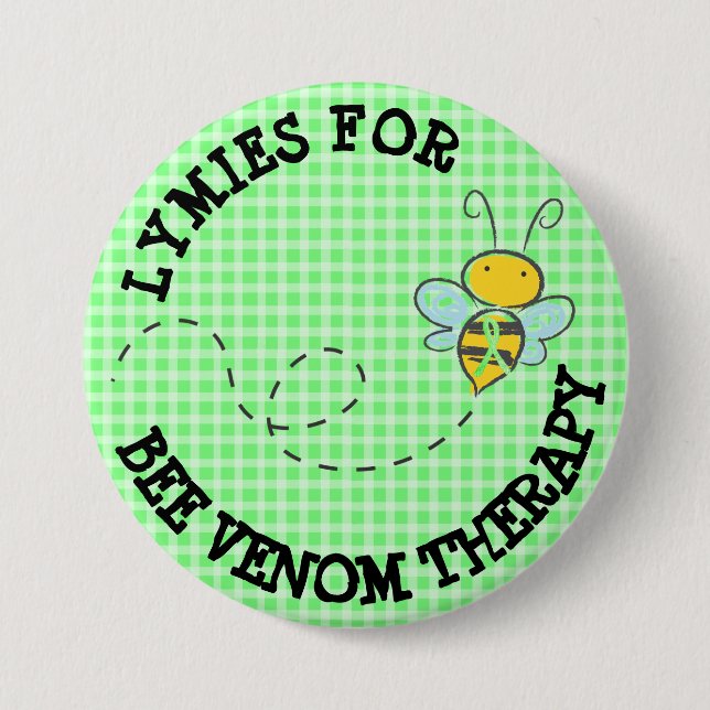 Lymies for Bee Venom Therapy Button (Front)