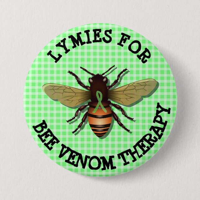Lymies for Bee Venom Therapy Button (Front)