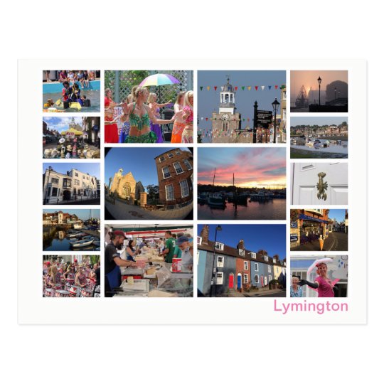 Lymington multi-image postcard