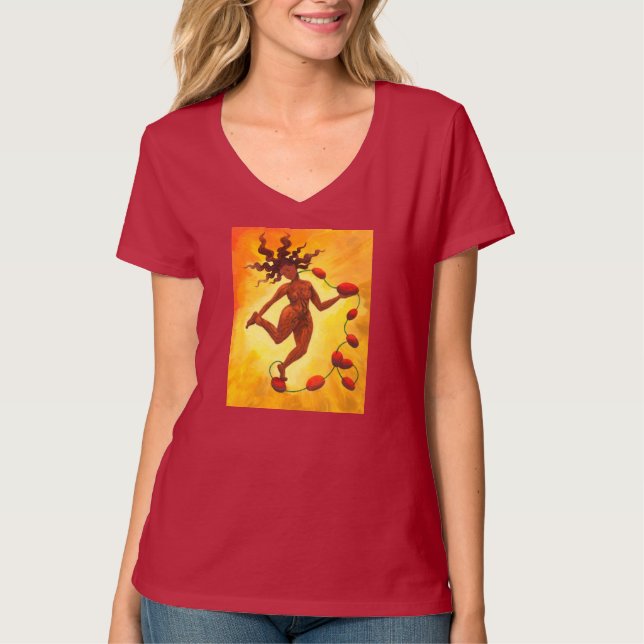 “Lymph Reclamation” Lymphedema Pride T-Shirt Red (Front)