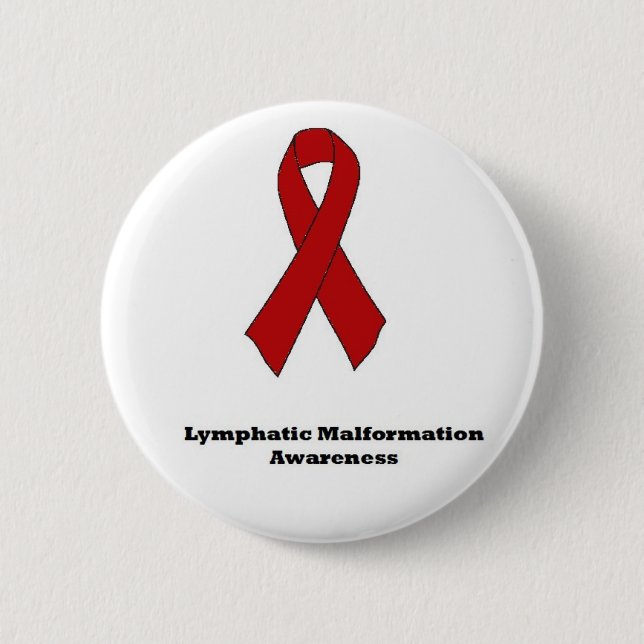 Lymphatic Malformation Awareness Button (Front)