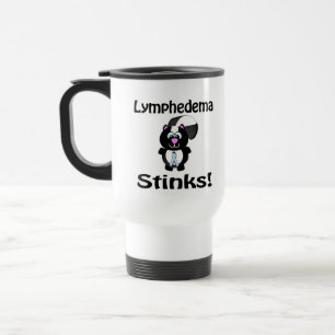 Lymphedema Stinks Skunk Awareness Design Travel Mug