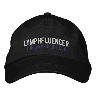 "Lymphfluencer" Embroidered Hat (Black)