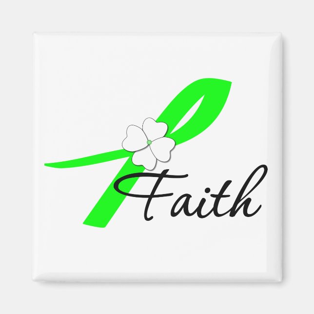 Lymphoma Awareness Faith Magnet (Front)