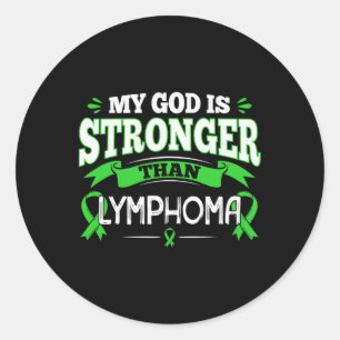 Lymphoma Awareness Gift For Blood Cancer Patients Classic Round Sticker
