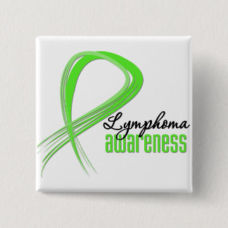 Lymphoma Awareness Grunge Ribbon 15 Cm Square Badge