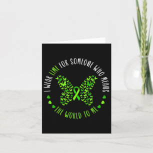 Lymphoma Awareness I Wear Lime For My Someone Butt Card