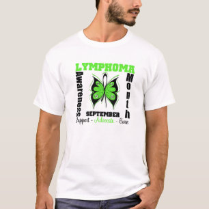 Lymphoma AWARENESS Month Butterfly by Survivors T-Shirt