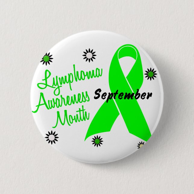 Lymphoma Awareness Month Flowers 1 6 Cm Round Badge (Front)
