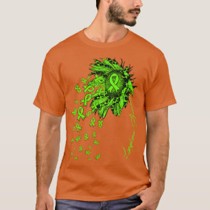 Lymphoma Awareness Sunflower ribbon flowers fall T-Shirt