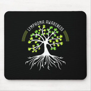 Lymphoma Awareness Tree Puzzle Mouse Mat
