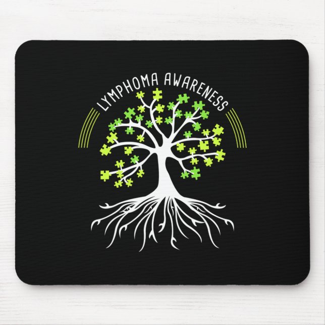 Lymphoma Awareness Tree Puzzle  Mouse Mat (Front)