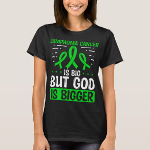 Lymphoma Cancer Awareness God Cancer Ribbon T-Shirt