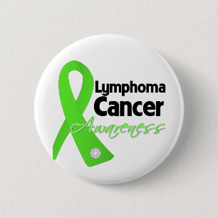 Lymphoma Cancer Awareness Ribbon 6 Cm Round Badge