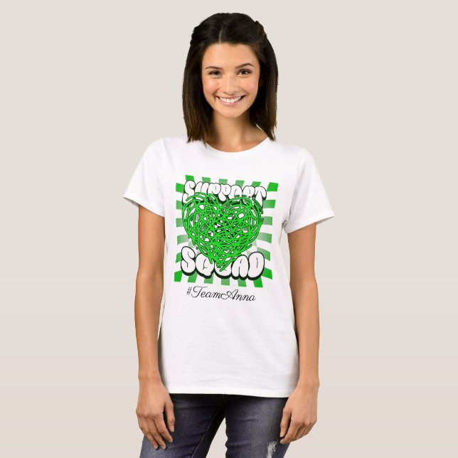 Lymphoma Cancer Support Squad Custom Name Shirt (Front Full)