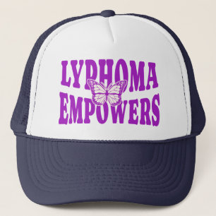 Lymphoma Empowers Baseball Cap   Purple Ribbon 