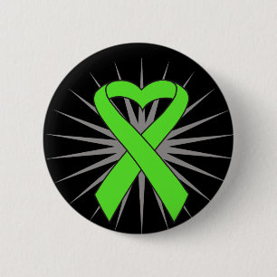 Lymphoma Heart Ribbon 6 Cm Round Badge