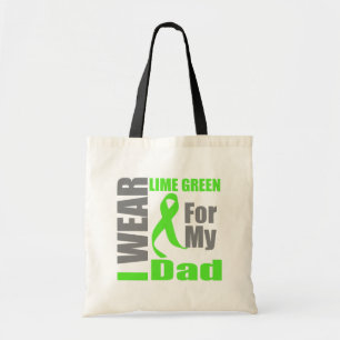 Lymphoma I Wear Lime Green Dad Tote Bag