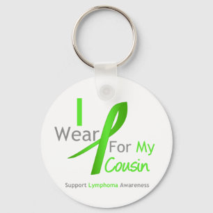 Lymphoma I Wear Lime Green For My Cousin Key Ring