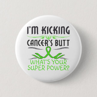 Lymphoma Kicking Cancer Butt Super Power 6 Cm Round Badge
