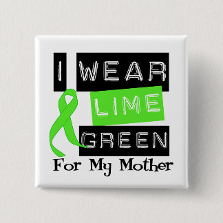 Lymphoma Lime Green Ribbon Mother 15 Cm Square Badge